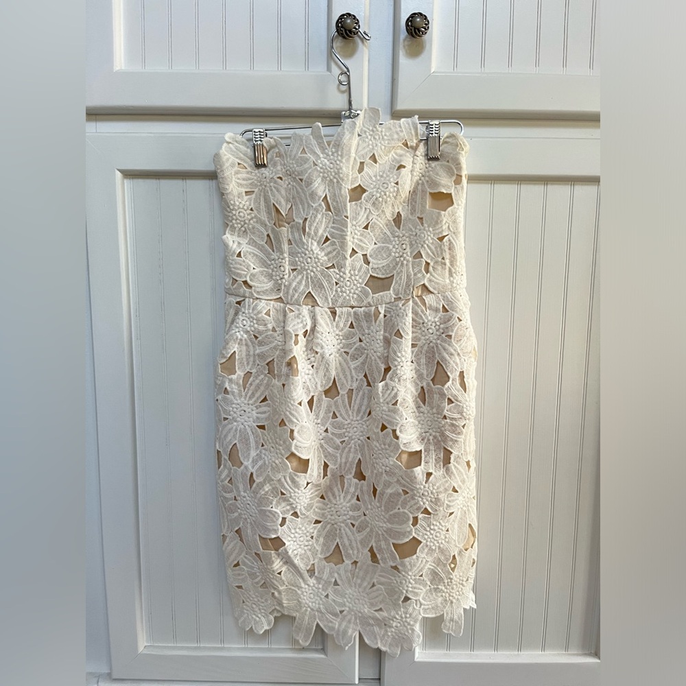 Off white dress.